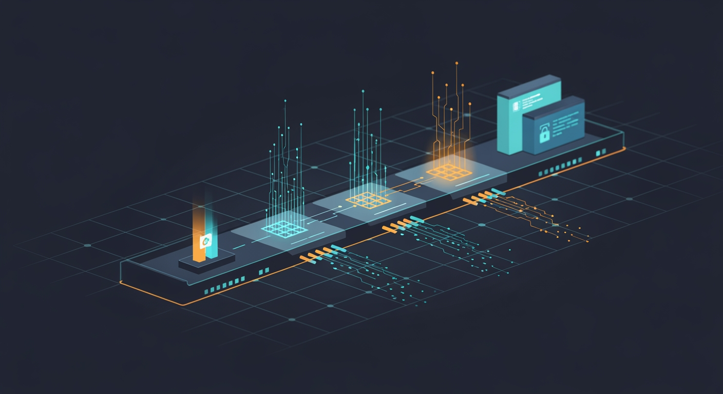 Abstract cyber defense illustration for Order-tracking app Shop abused to push callback phishing attacks