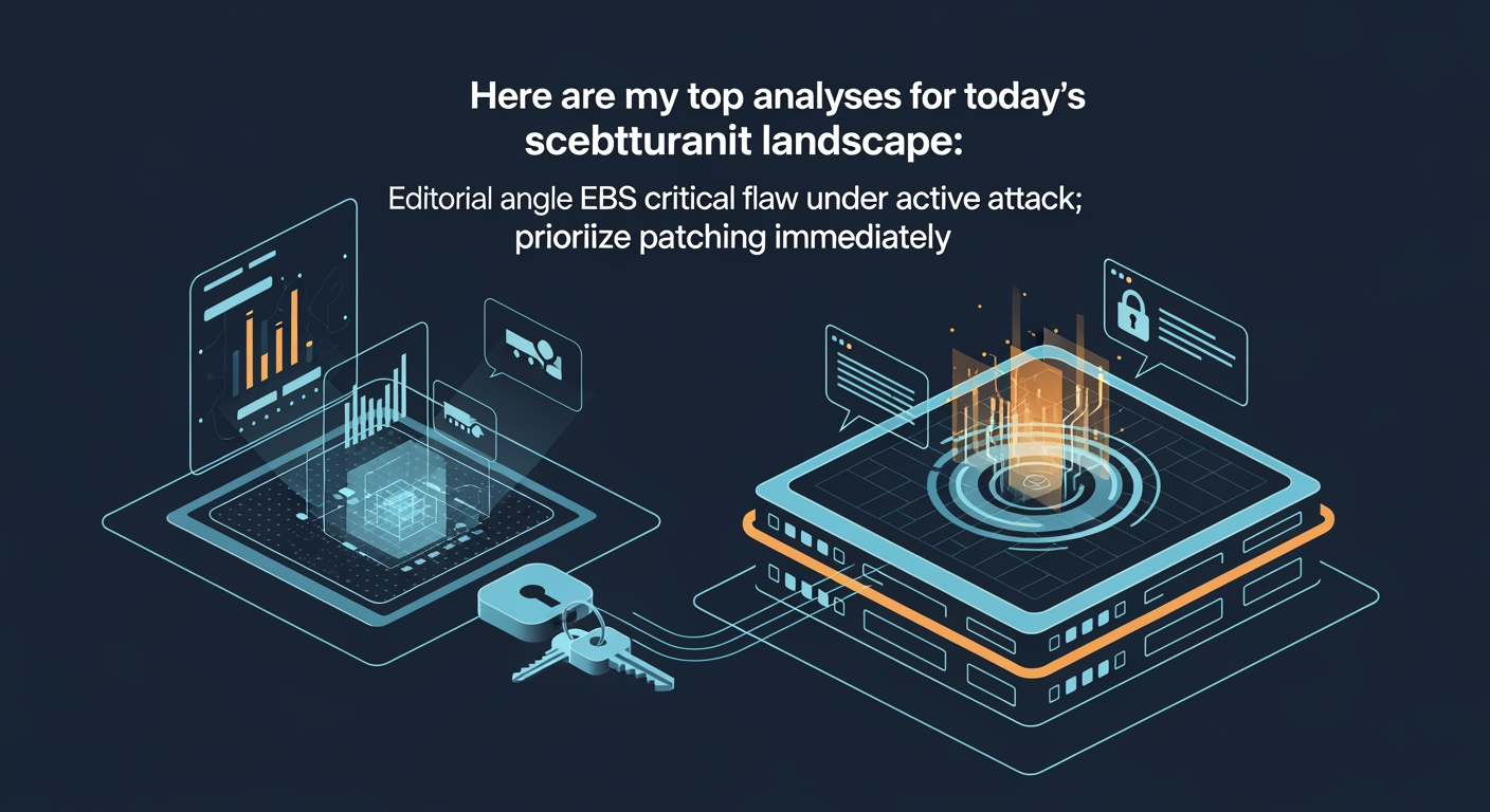 Abstract cyber defense illustration for Here are my top analyses for today's cybersecurity landscape: