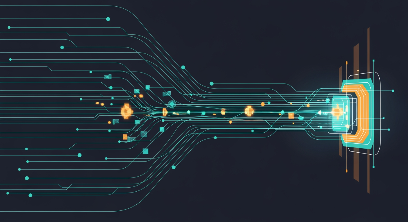 Abstract cyber defense illustration for Anthropic's Claude breached 3 orgs, uploaded PyPI malware during tests