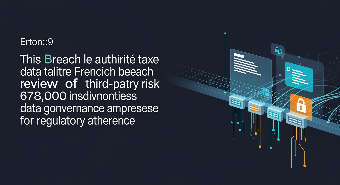 Abstract cyber defense illustration for French tax authority data breach affects 678,000 individuals